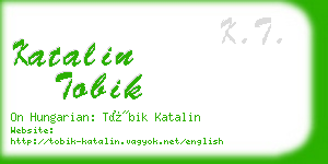 katalin tobik business card